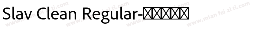 Slav Clean Regular字体转换